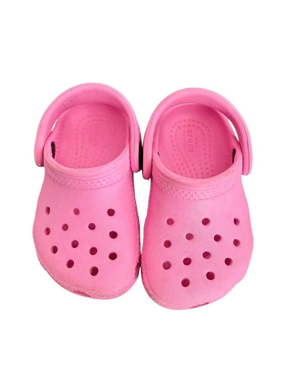 Crocs Classic Clog Taffy Pink Toddler Kids Slip On Sandals size C6